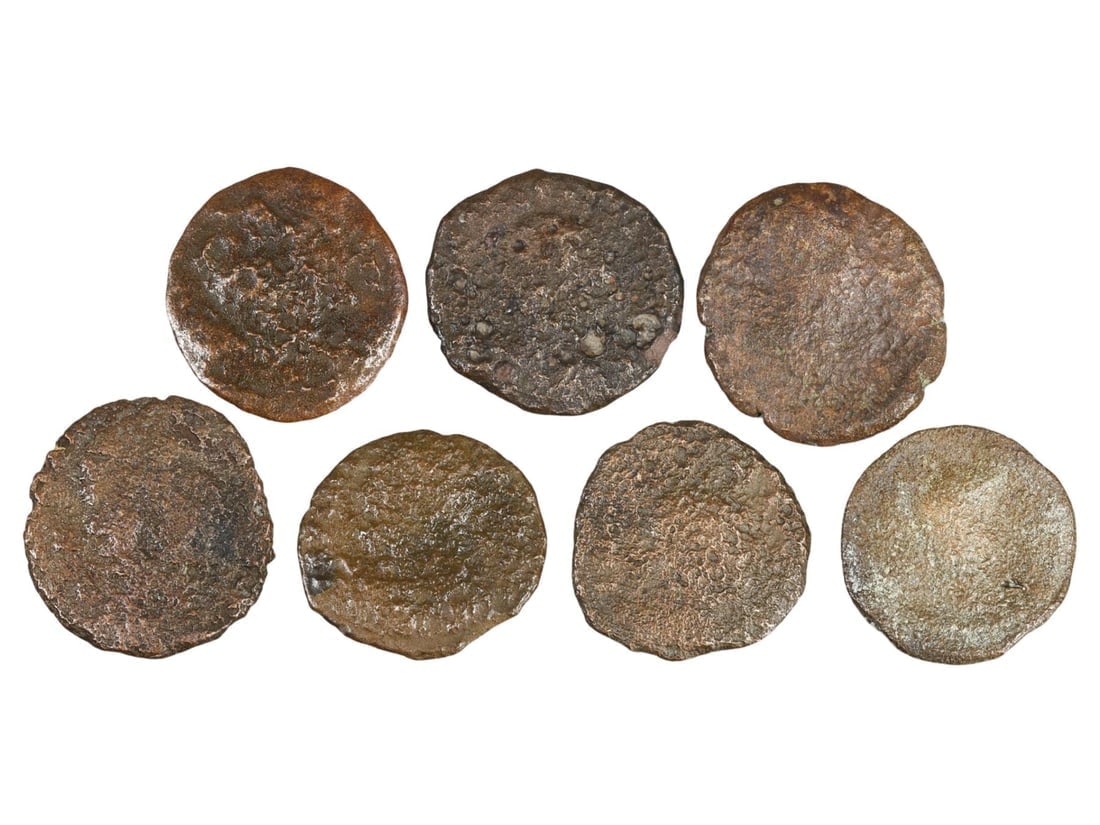 Unique Assortment of Ancient Historical Treasures of Roman Bronze Coins (16mm-18mm) (1 of 2)