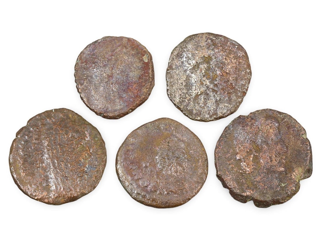 Unique Assortment of Ancient Historical Treasures of Roman Bronze Coins (12mm-14mm) (1 of 2)