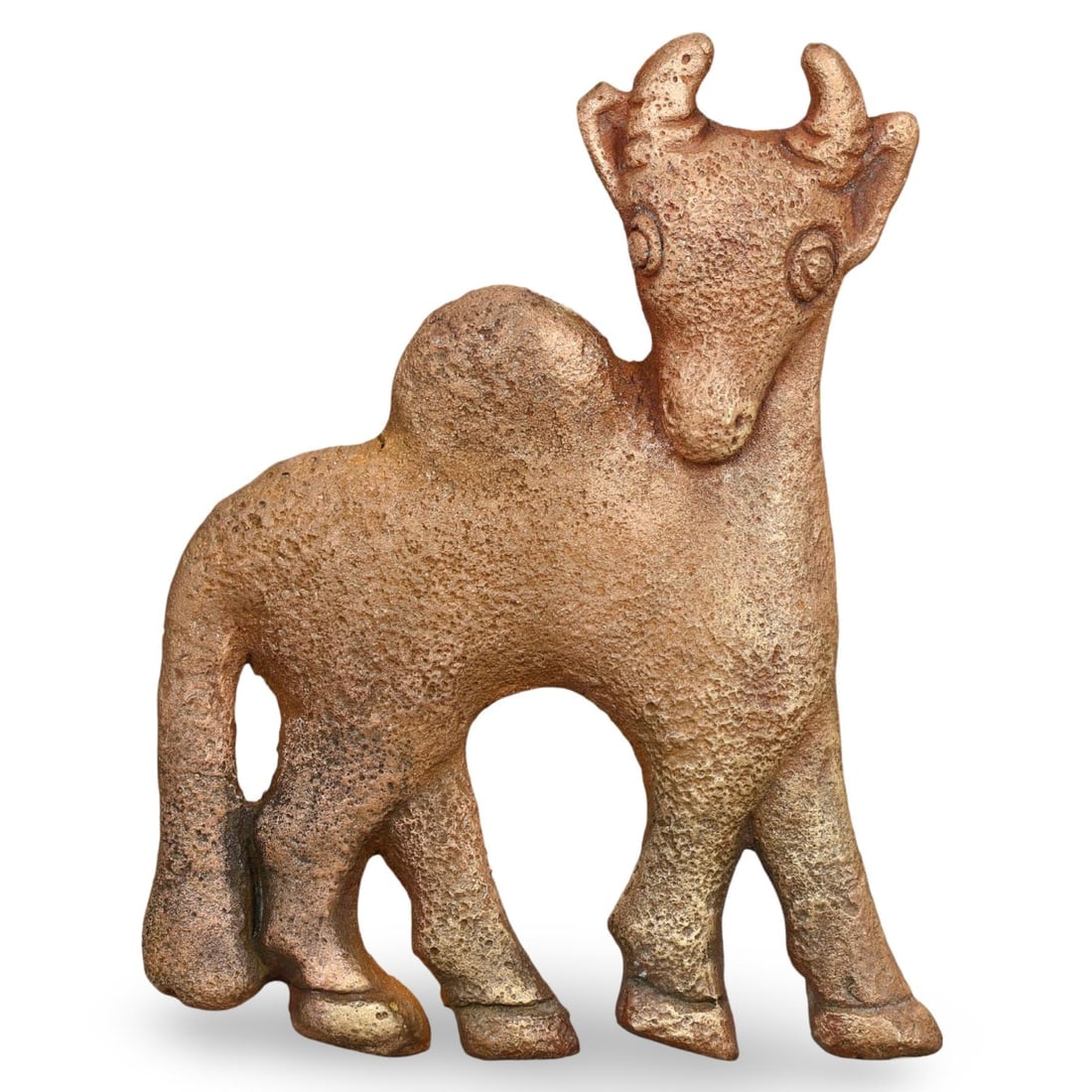 Medieval Eurasian Nomadic Crafted Zoomorphic Motif of the Steppe Warrior Bronze Belt Buckle (1 of 2)