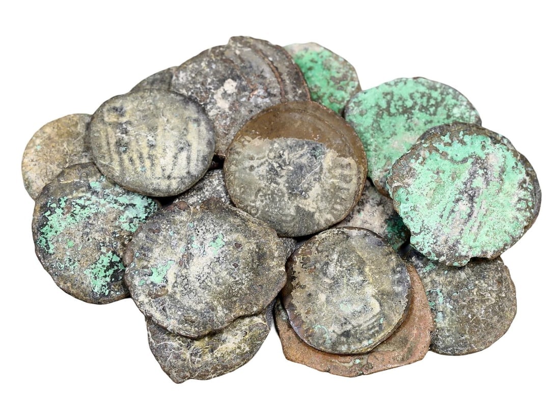 Unique Assortment of Ancient Historical Treasures of Roman Bronze Coins (14mm-17mm) (1 of 1)