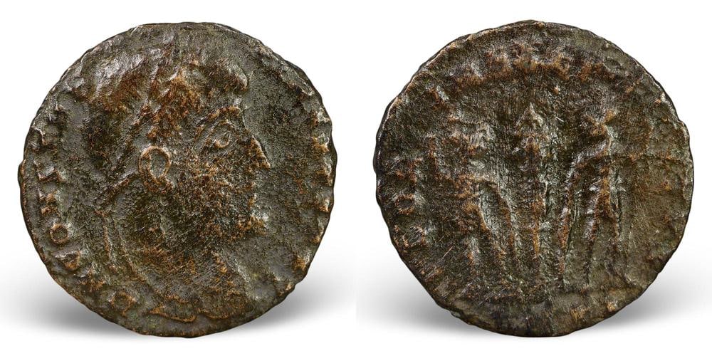 Authentic Ancient Roman Empire Emperor Bronze Coin Historical Currency Artifact (1 of 3)