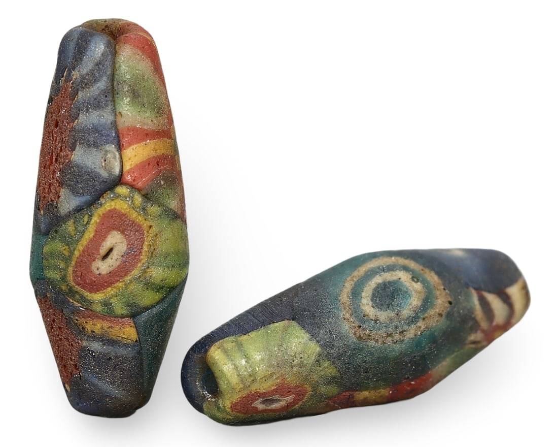 Antique Anglo-Saxon Eye Motif Glass Beads (1 of 1)