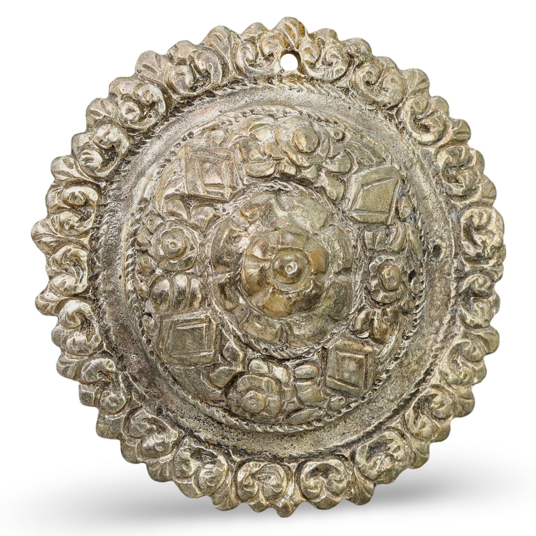 Medieval European Ornate Belt Buckle with Floral Motif: Our highly anticipated Antique Auction, "Treasures of the Ancient and Medieval World," offering an unparalleled opportunity for collectors and history enthusiasts to acquire rare Ancient Artifacts for