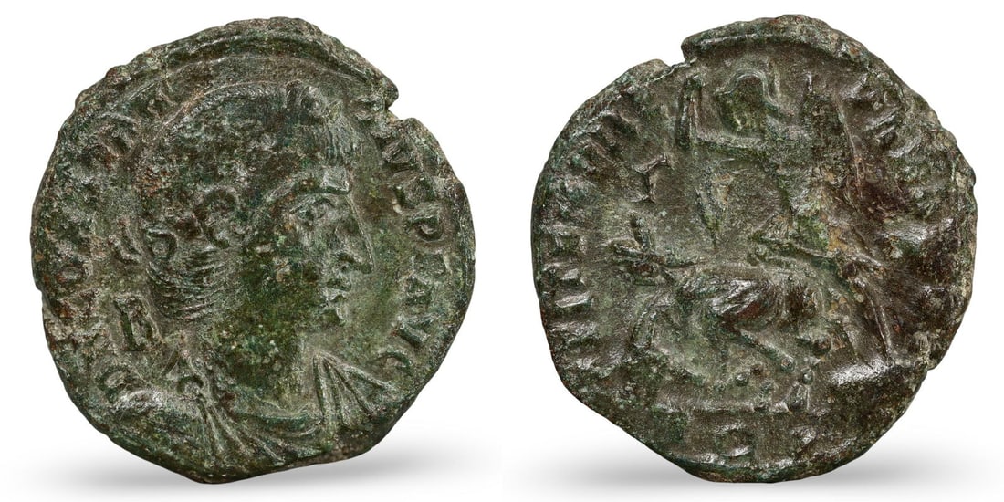 Exquisite Collection of Ancient Roman Symbolic Emperor Imagery Bronze Coin (1 of 3)