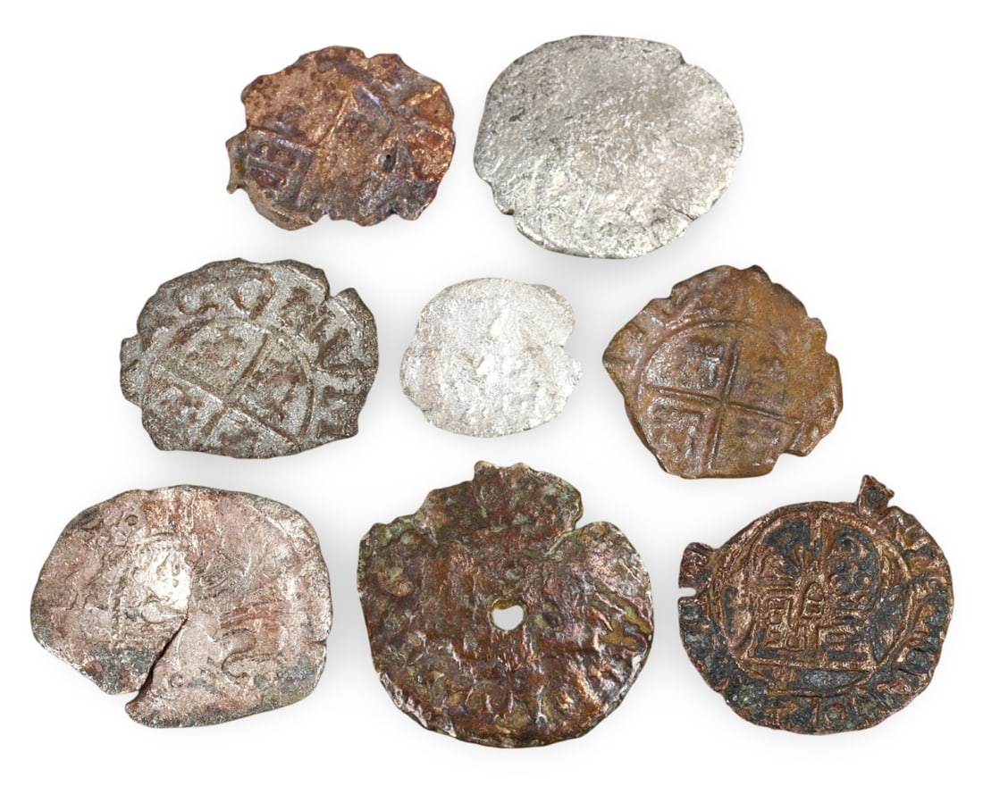 Lot of Ancient Medieval Europe Silver Copper Coins, (14mm, 3.03g) (1 of 2)