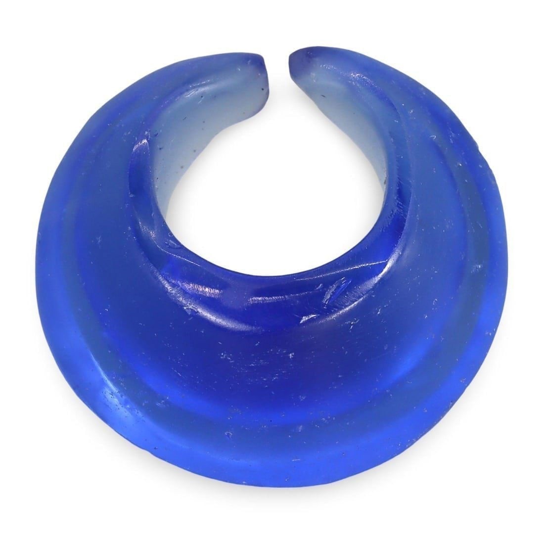Ancient Egyptian Crescent-Shaped Ritual Pendant Blue Glass Amulet: Our highly anticipated Antique Auction, "Treasures of the Ancient and Medieval World," offering an unparalleled opportunity for collectors and history enthusiasts to acquire rare Ancient Artifacts for