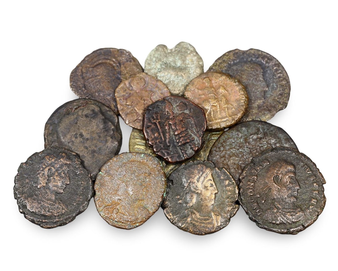 Roman Military Bronze Coins Lot Ancient Roman Empire Relics (12mm-20mm) (1 of 1)