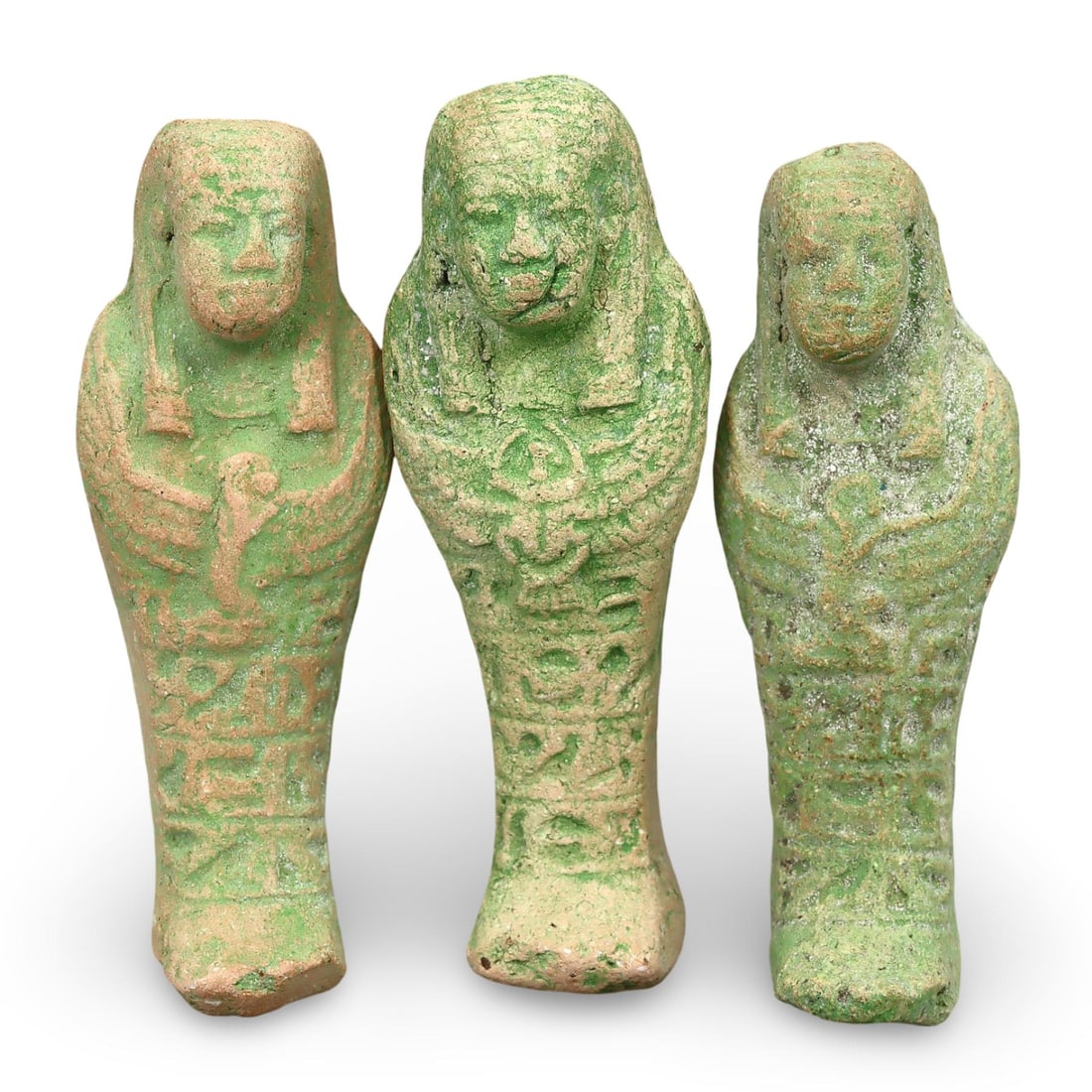 Collection of Three Egyptian Ushabti Figures, Post-Medieval, Grand Tour Era (1 of 1)