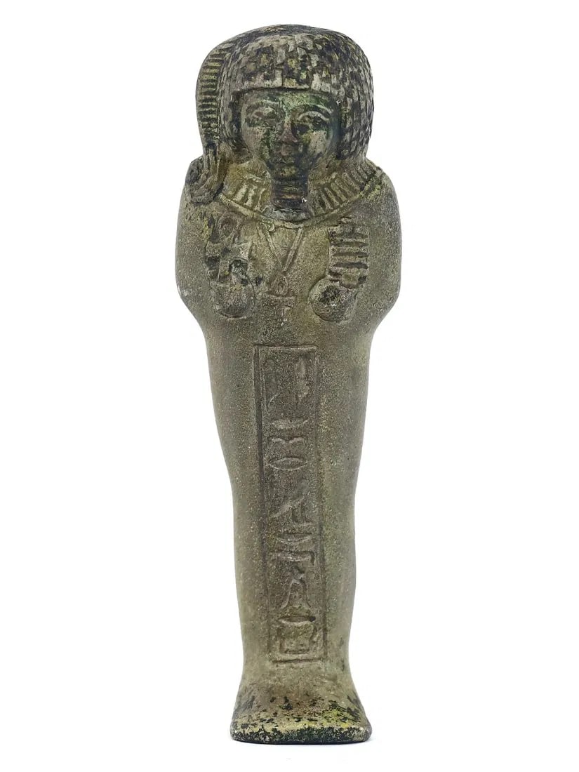 Post-Medieval Egyptian Grand Tour Shabti Figure with Detailed Carvings: Our highly anticipated Antique Auction, "Treasures of the Ancient and Medieval World," offering an unparalleled opportunity for collectors and history enthusiasts to acquire rare Ancient Artifacts for