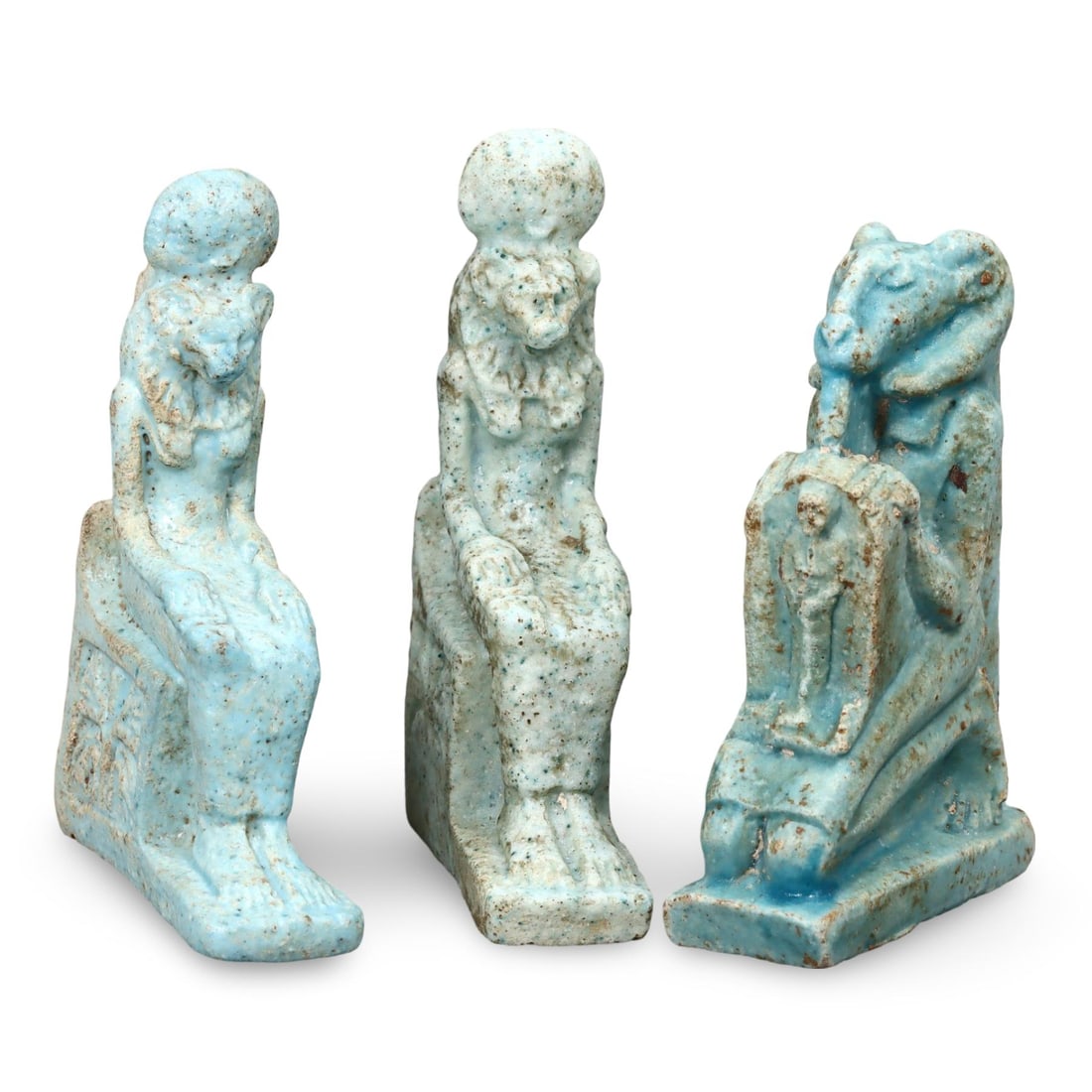 Set of Four Egyptian Faience Figures, Post-Medieval, Grand Tour Era (1 of 1)