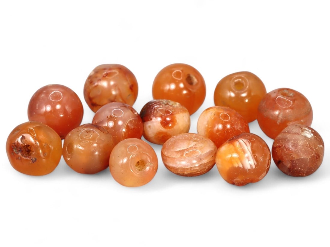 Antique Sino-Mongolian Carnelian Beads: Our highly anticipated Antique Auction, "Treasures of the Ancient and Medieval World," offering an unparalleled opportunity for collectors and history enthusiasts to acquire rare Ancient Artifacts for