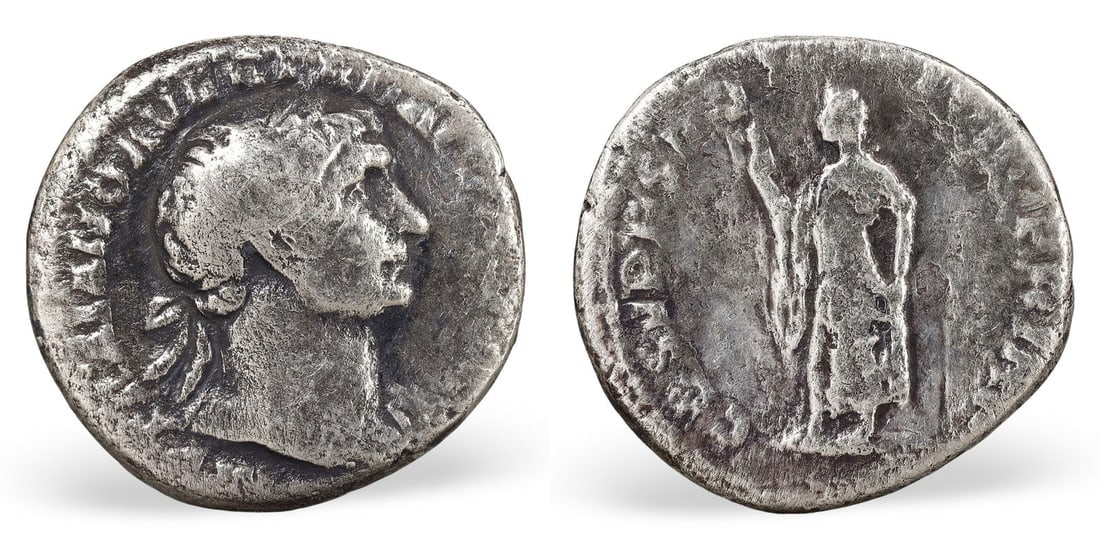 Authentic Ancient Roman Imperial Rome Portrait Relic Silver Denarius Coin (18mm, 2.75g): Our highly anticipated Antique Auction, "Treasures of the Ancient and Medieval World," offering an unparalleled opportunity for collectors and history enthusiasts to acquire rare Ancient Artifacts for