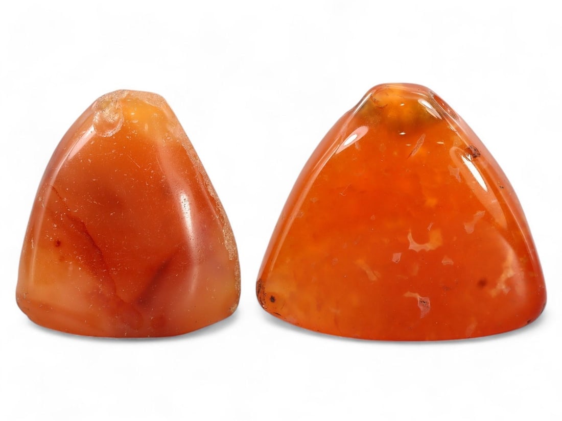 Ancient Carnelian Amulet Beads from Indus Valley Civilization: Our highly anticipated Antique Auction, "Treasures of the Ancient and Medieval World," offering an unparalleled opportunity for collectors and history enthusiasts to acquire rare Ancient Artifacts for