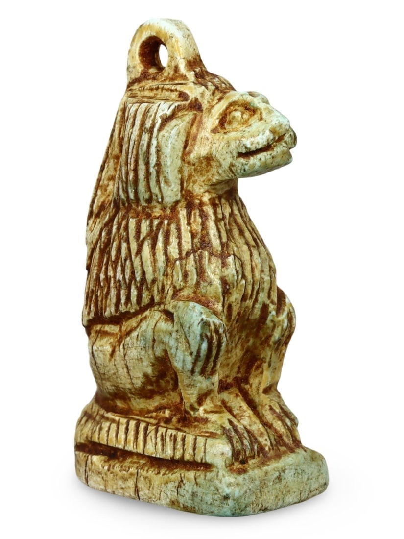Antique Post Medieval Egyptian Grand Tour Baboon Monkey Steatite Figurine: Our highly anticipated Antique Auction, "Treasures of the Ancient and Medieval World," offering an unparalleled opportunity for collectors and history enthusiasts to acquire rare Ancient Artifacts for