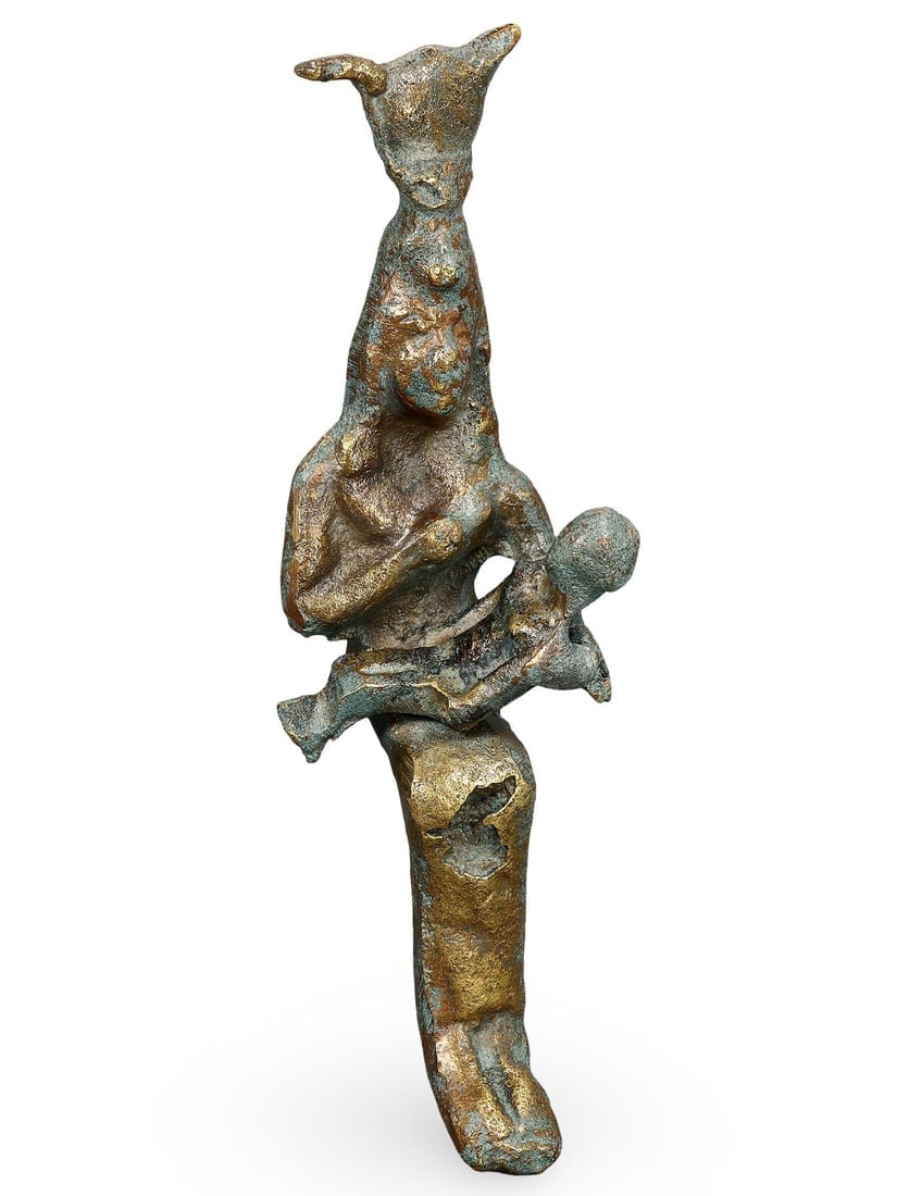 Antique Post Medieval Egyptian Grand Tour Bronze Goddess Figurine: Our highly anticipated Antique Auction, "Treasures of the Ancient and Medieval World," offering an unparalleled opportunity for collectors and history enthusiasts to acquire rare Ancient Artifacts for