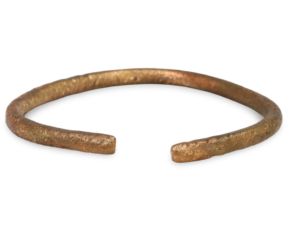 Authentic Norse Warrior's Bracelet Expertly Cleaned Viking Bronze Armlet: Our highly anticipated Antique Auction, "Treasures of the Ancient and Medieval World," offering an unparalleled opportunity for collectors and history enthusiasts to acquire rare Ancient Artifacts for