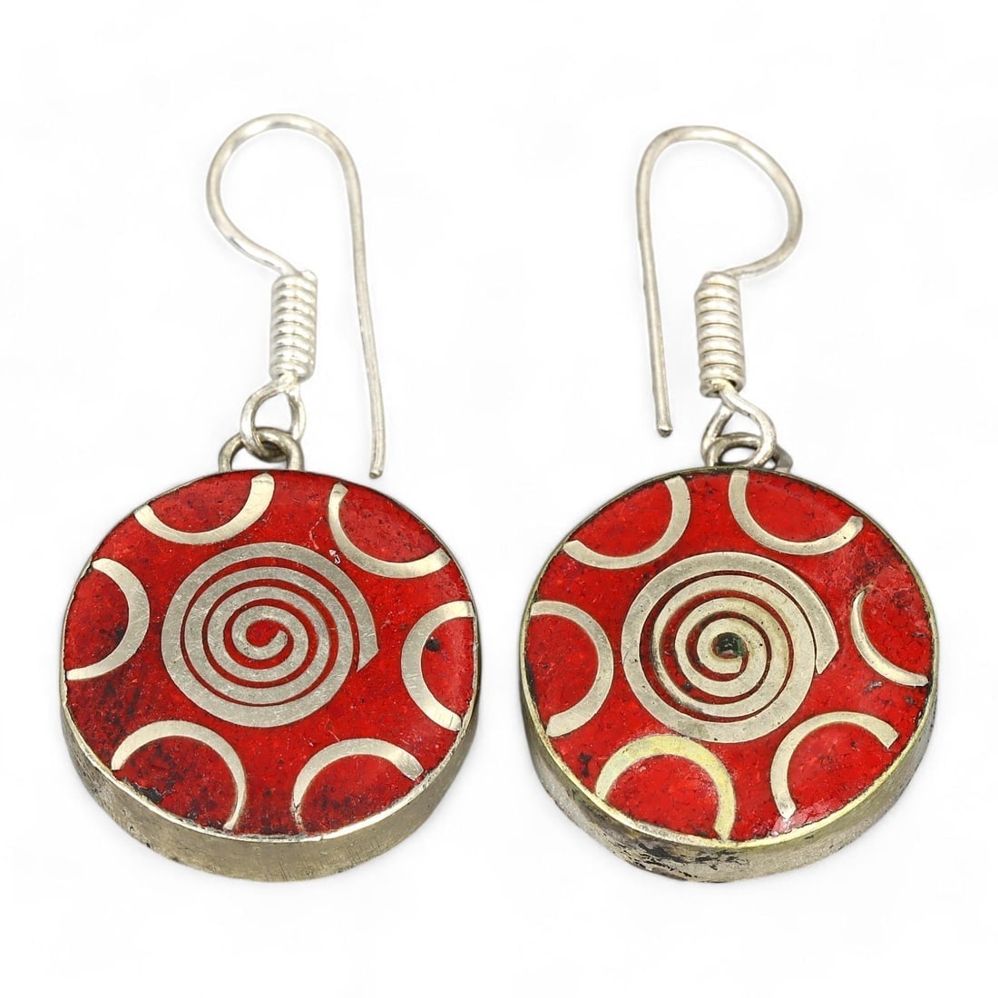 Antique Sino-Tibetan Gems Inlaid Silver Earrings: Our highly anticipated Antique Auction, "Treasures of the Ancient and Medieval World," offering an unparalleled opportunity for collectors and history enthusiasts to acquire rare Ancient Artifacts for