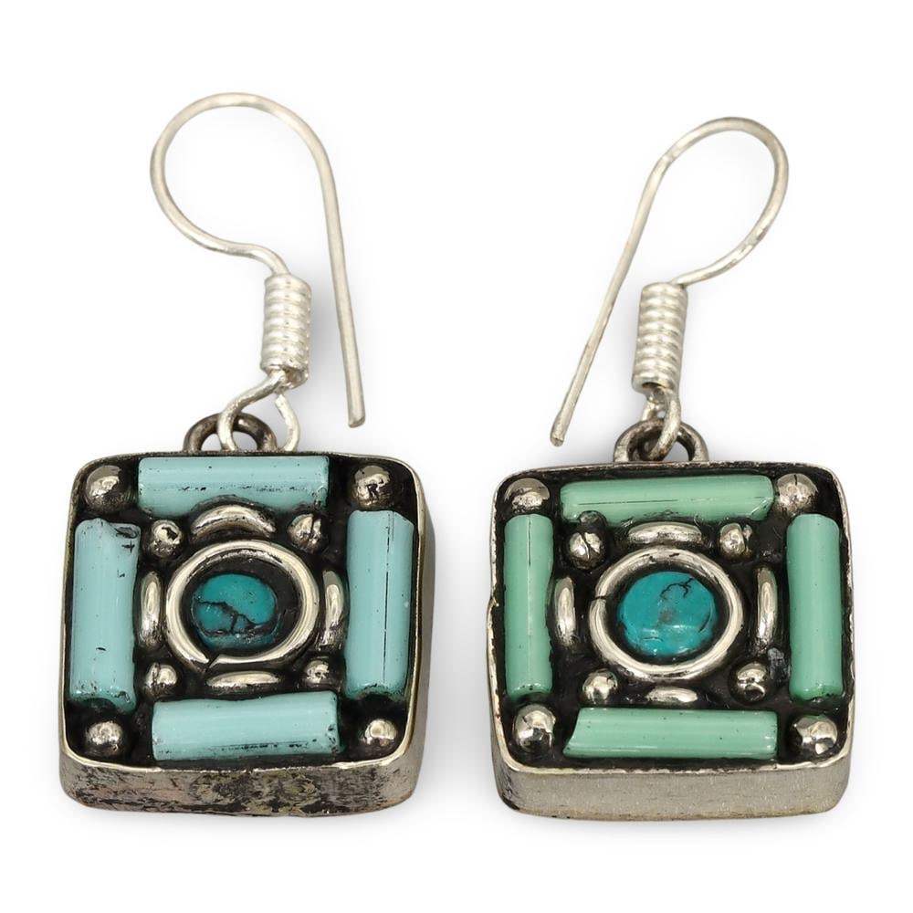 Handmade Tribal Silver and Turquoise Gems Earrings from Himalayan Nepal: Our highly anticipated Antique Auction, "Treasures of the Ancient and Medieval World," offering an unparalleled opportunity for collectors and history enthusiasts to acquire rare Ancient Artifacts for