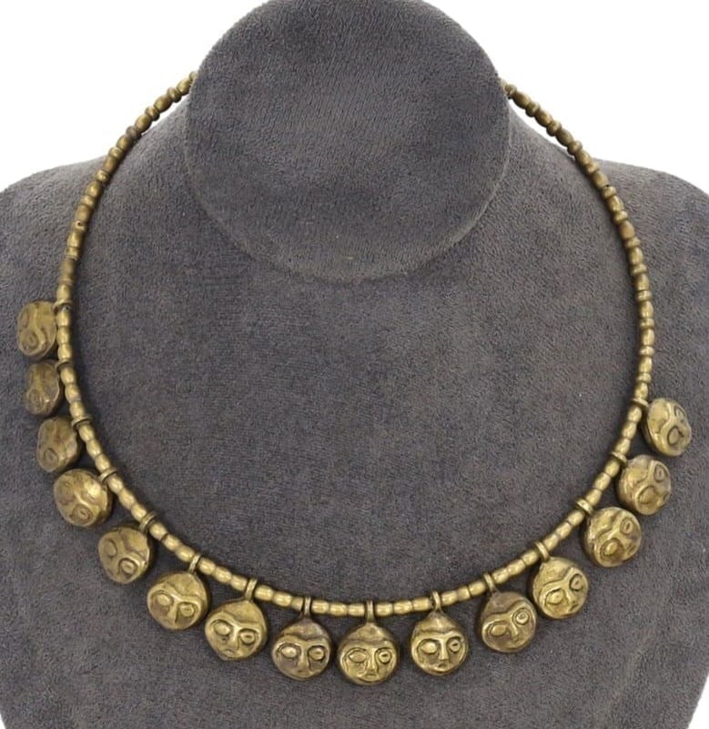 Post Medieval Konyak Tribe of Nagaland Brass Neck Torque, Late 19th Century: Our highly anticipated Antique Auction, "Treasures of the Ancient and Medieval World," offering an unparalleled opportunity for collectors and history enthusiasts to acquire rare Ancient Artifacts for
