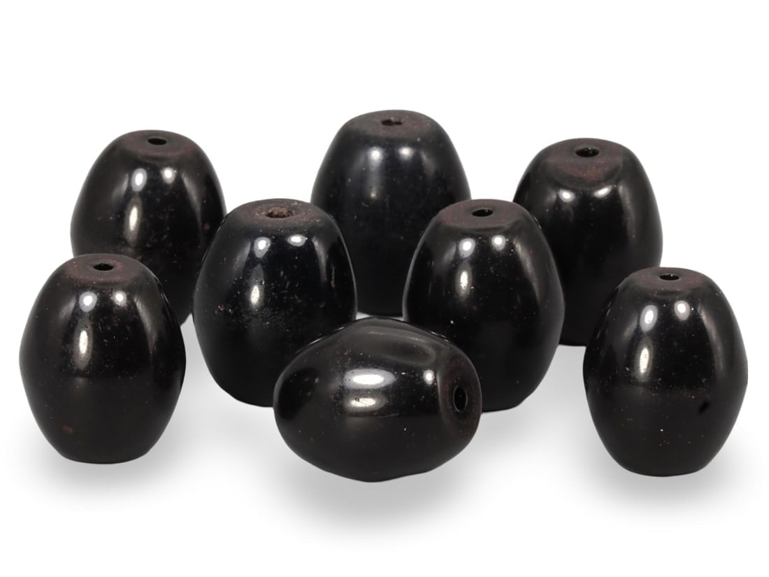 Vintage African Black Glass Barrel Beads: Our highly anticipated Antique Auction, "Treasures of the Ancient and Medieval World," offering an unparalleled opportunity for collectors and history enthusiasts to acquire rare Ancient Artifacts for