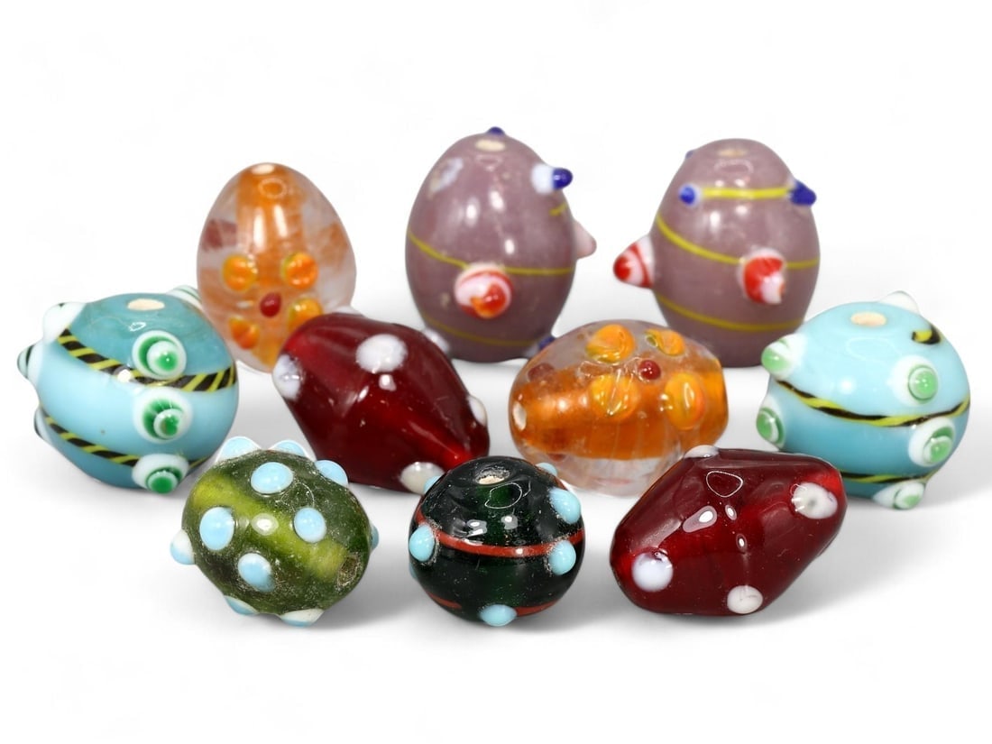 Exquisite Collection of Masterpieces of Intricate Craftsmanship Venetian Murano Lampwork Glass Beads: Our highly anticipated Antique Auction, "Treasures of the Ancient and Medieval World," offering an unparalleled opportunity for collectors and history enthusiasts to acquire rare Ancient Artifacts for