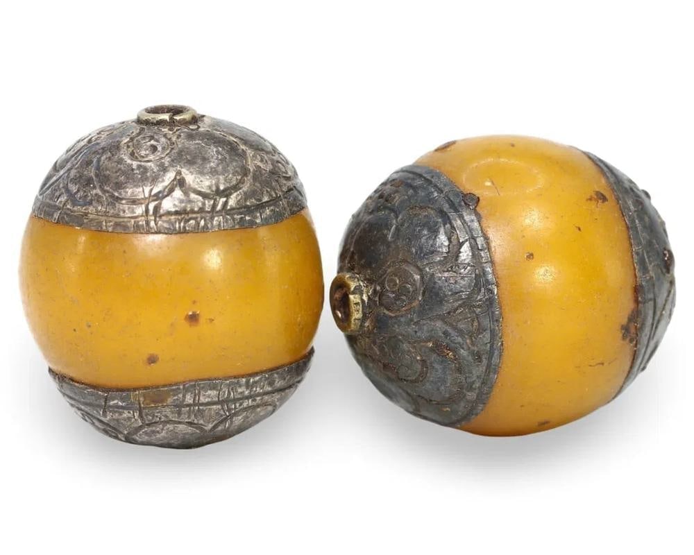 Antique Sino-Tibetan Capped Amber Copal Beads: Our highly anticipated Antique Auction, "Treasures of the Ancient and Medieval World," offering an unparalleled opportunity for collectors and history enthusiasts to acquire rare Ancient Artifacts for