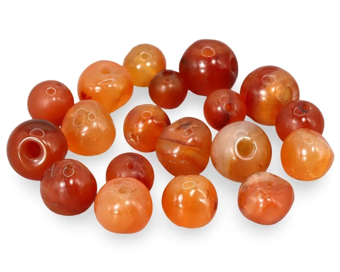 Antique Sino-Mongolian Carnelian Beads: Our highly anticipated Antique Auction, "Treasures of the Ancient and Medieval World," offering an unparalleled opportunity for collectors and history enthusiasts to acquire rare Ancient Artifacts for