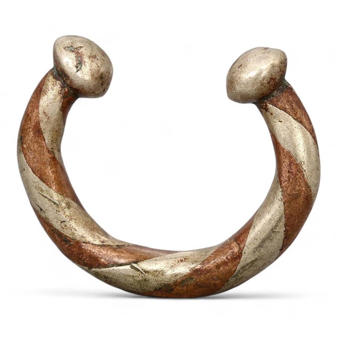 Pre-Columbian African Manilla Money Bracelet Vintage Nigerian Bronze Currency (1 of 3)