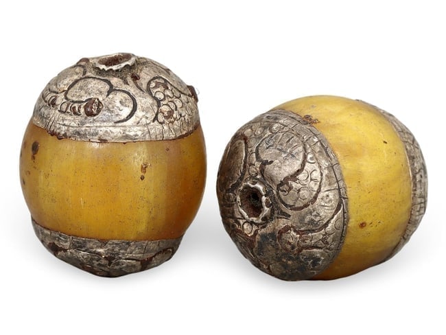 Antique Sino-Tibetan Capped Amber Copal Beads: Our highly anticipated Antique Auction, "Treasures of the Ancient and Medieval World," offering an unparalleled opportunity for collectors and history enthusiasts to acquire rare Ancient Artifacts for