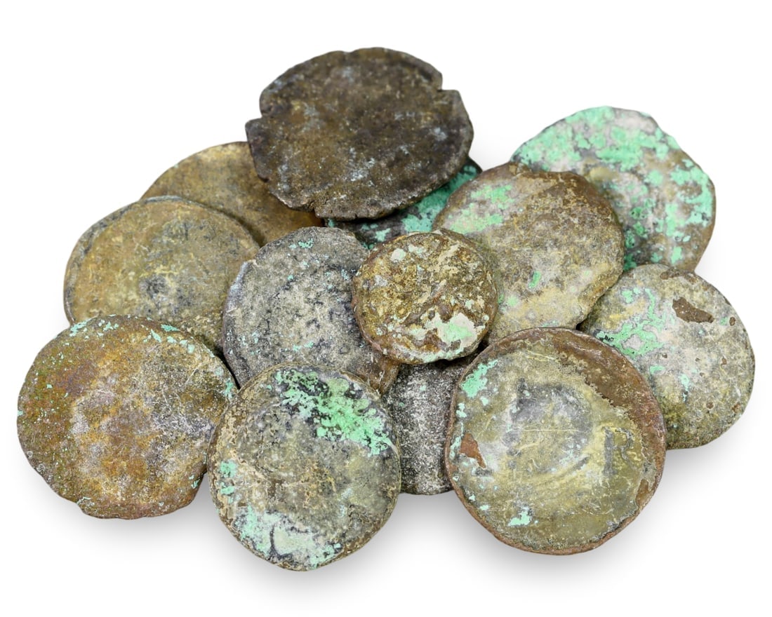Unique Assortment of Ancient Historical Treasures of Roman Bronze Coins (12mm-16mm) (1 of 1)