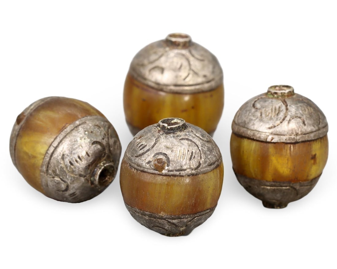 Antique Sino-Tibetan Capped Amber Copal Beads: Our highly anticipated Antique Auction, "Treasures of the Ancient and Medieval World," offering an unparalleled opportunity for collectors and history enthusiasts to acquire rare Ancient Artifacts for