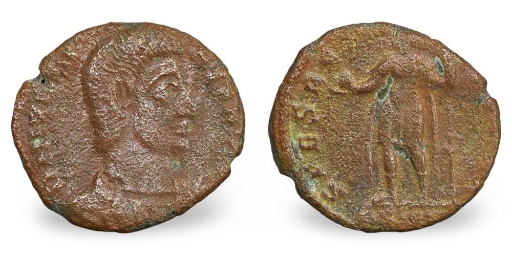 Authentic Ancient Roman Empire Emperor Bronze Coin Historical Currency Artifact (1 of 3)