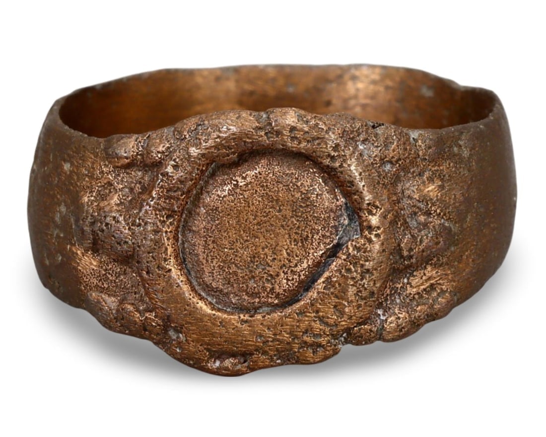 Authentic Ancient Medieval Viking / Celtic / Anglo-Saxon Bronze Ring, 11th-13th Century: Our highly anticipated Antique Auction, "Treasures of the Ancient and Medieval World," offering an unparalleled opportunity for collectors and history enthusiasts to acquire rare Ancient Artifacts for