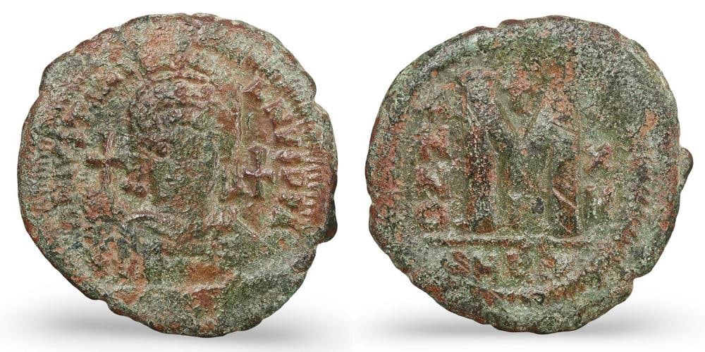 Authentic Early Byzantine Bronze Coin Ancient Christian Empire Currency Artifact: Our highly anticipated Antique Auction, "Treasures of the Ancient and Medieval World," offering an unparalleled opportunity for collectors and history enthusiasts to acquire rare Ancient Artifacts for
