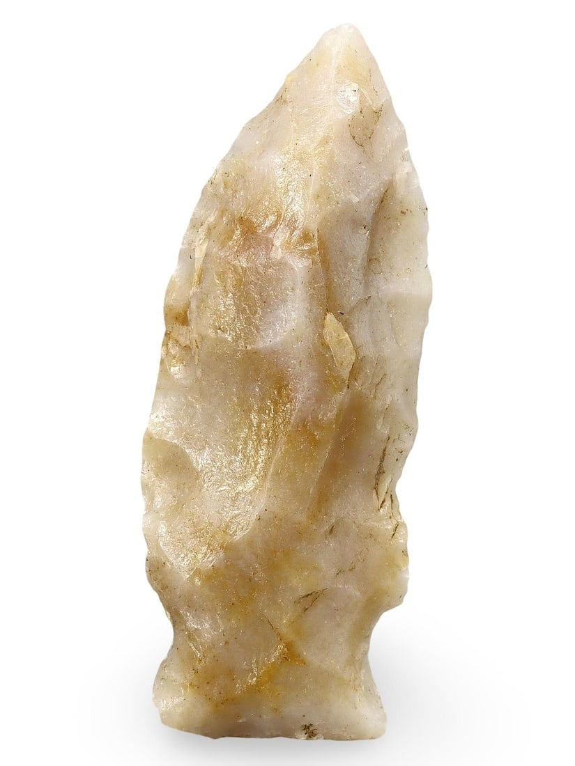 Authentic Ancient Native American Flint Arrowhead Prehistoric Artifact: Our highly anticipated Antique Auction, "Treasures of the Ancient and Medieval World," offering an unparalleled opportunity for collectors and history enthusiasts to acquire rare Ancient Artifacts for