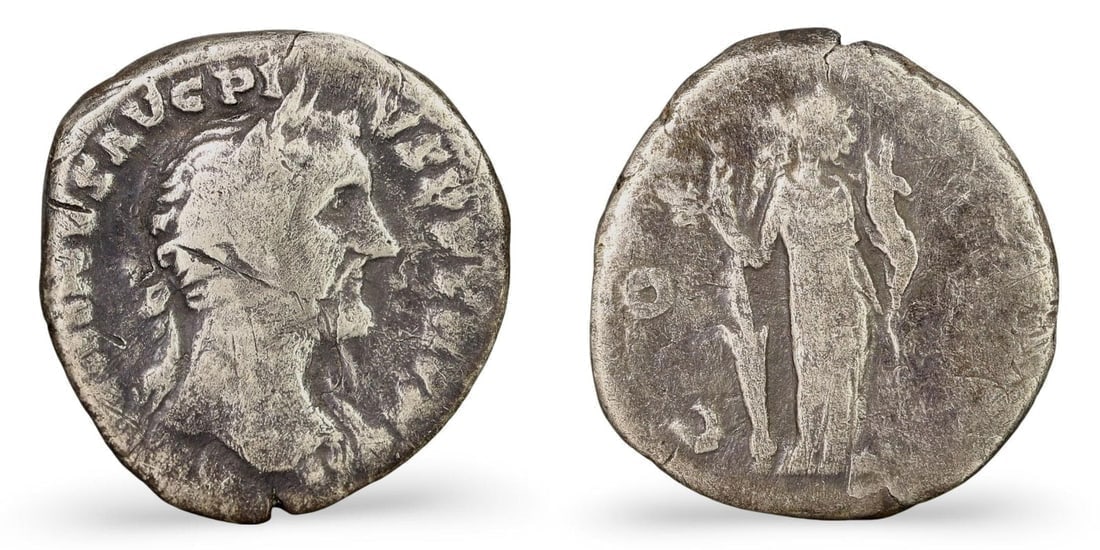 Authentic Ancient Roman Silver Denarius Coin, (16mm, 2.64g): Our highly anticipated Antique Auction, "Treasures of the Ancient and Medieval World," offering an unparalleled opportunity for collectors and history enthusiasts to acquire rare Ancient Artifacts for