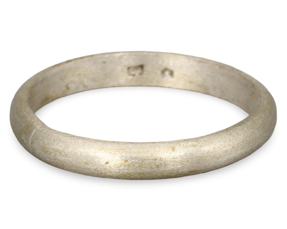 Post Medieval Silver Engagement Wedding Ring (1 of 2)