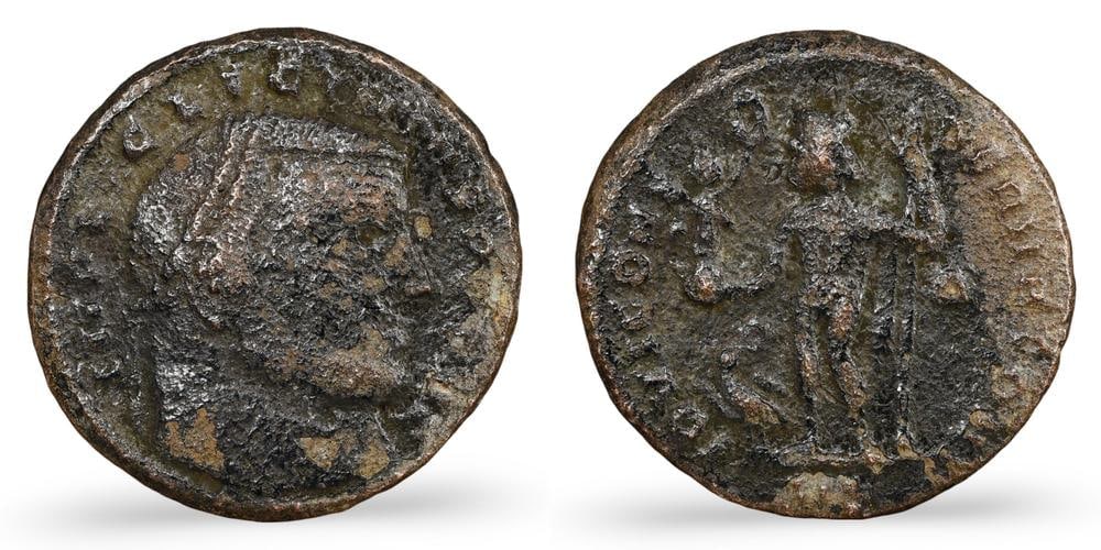 Authentic Ancient Roman Empire Emperor Bronze Coin Historical Currency Artifact (1 of 3)