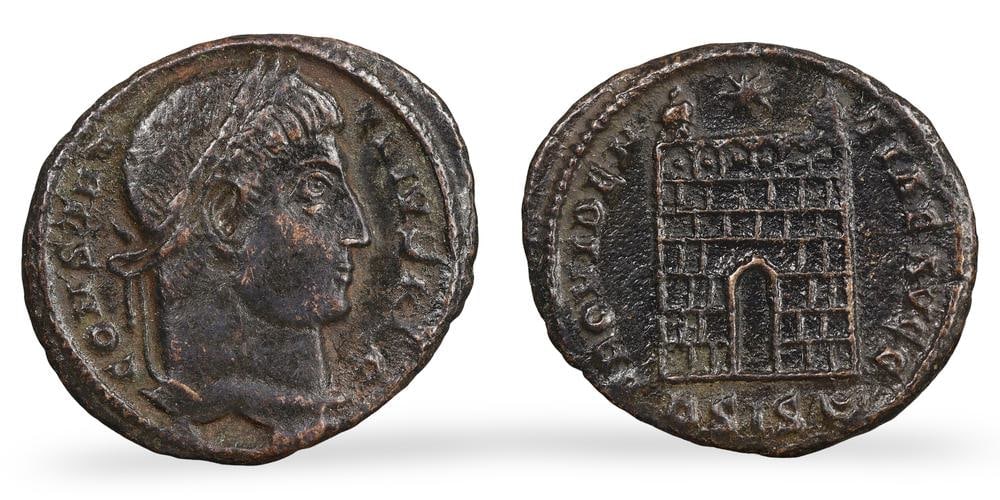 Authentic Ancient Roman Empire Emperor Bronze Coin Historical Currency Artifact (1 of 3)