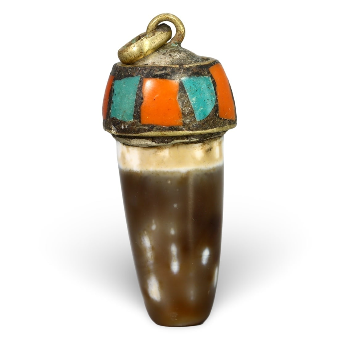 Post Medieval Sino-Tibetan Agate Dzi Bead Pendant, 16th-19th Century (1 of 1)