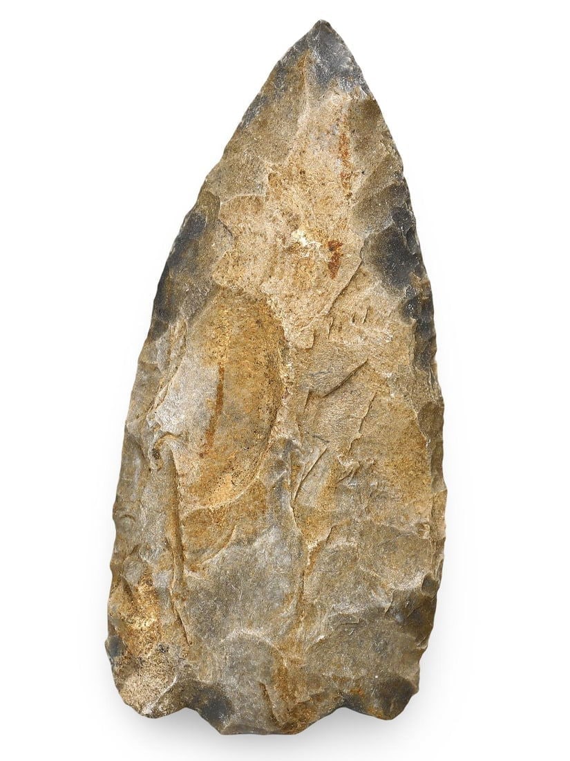 Authentic Ancient Native American Flint Arrowhead Prehistoric Artifact: Our highly anticipated Antique Auction, "Treasures of the Ancient and Medieval World," offering an unparalleled opportunity for collectors and history enthusiasts to acquire rare Ancient Artifacts for