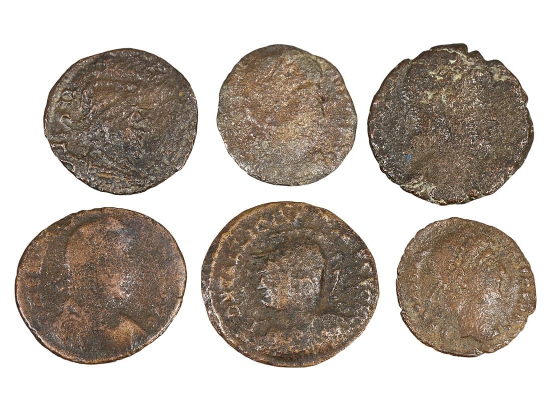 Unique Assortment of Ancient Historical Treasures of Roman Bronze Coins (15mm-19mm) (1 of 2)