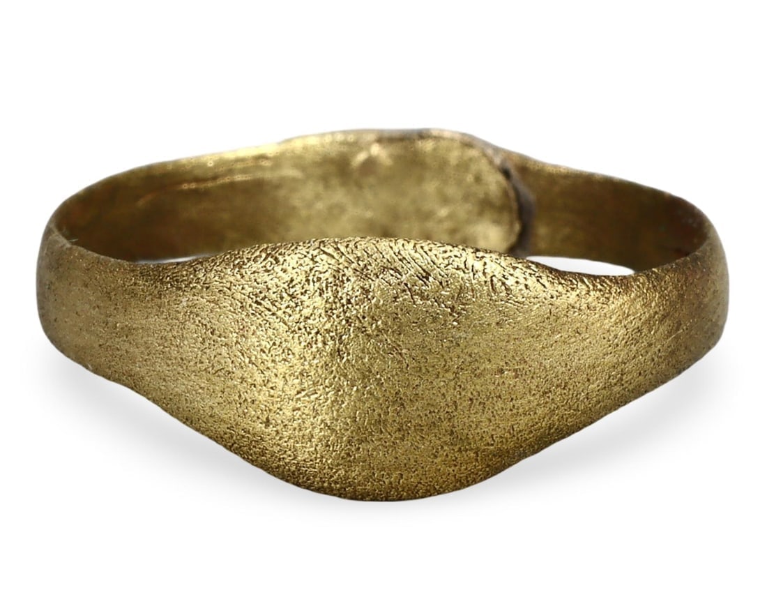 Authentic Norse Warrior's Bracelet Expertly Cleaned Viking Bronze Ring, US 6 (1 of 3)