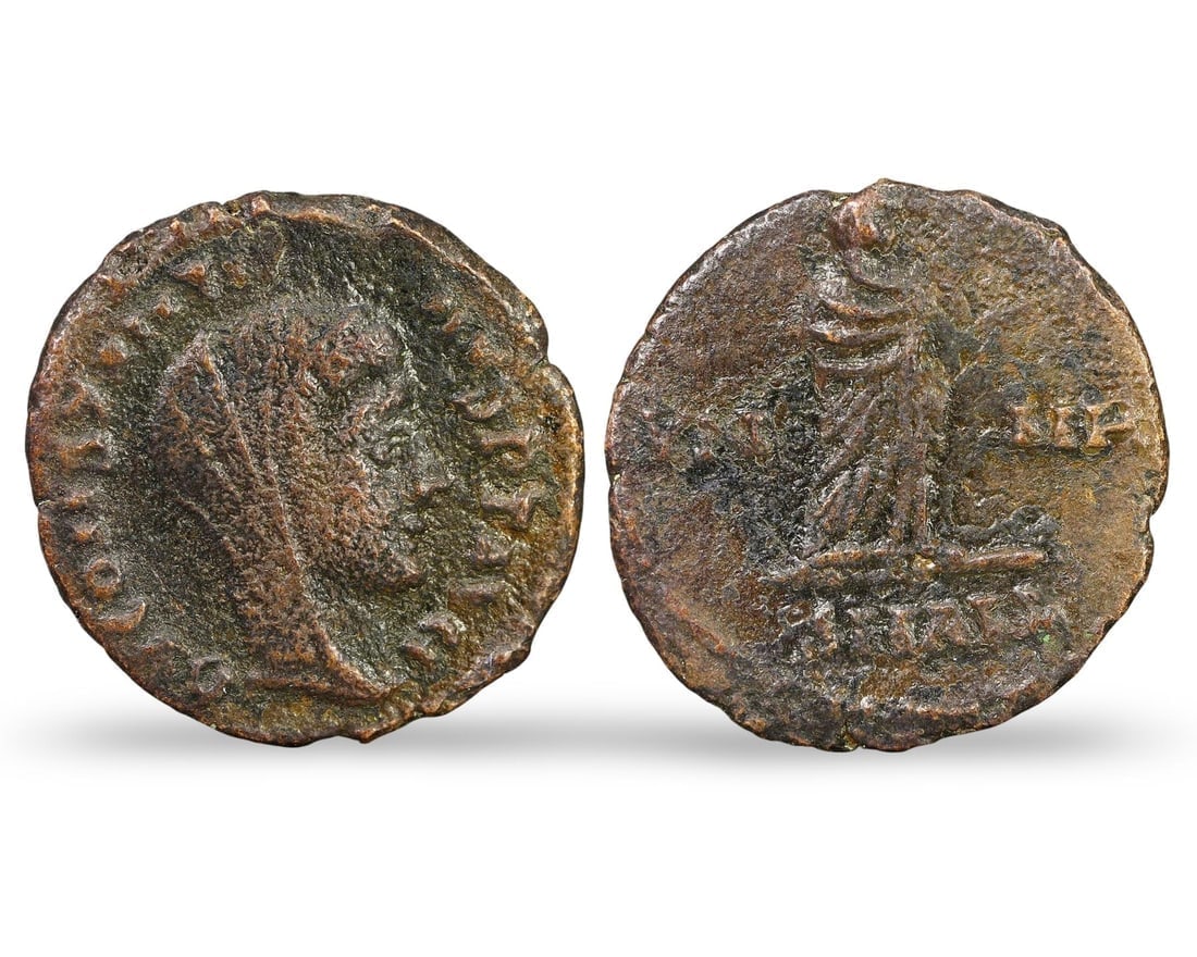 Premium Ancient Roman Emperor Portrait Bronze Coin with Mythological Scene: **Dimension information at the bottom section after Condition** Welcome to the No Reserve Ancient Relics & Rare Artifacts auction, where history comes alive through an extraordinary collection of trea