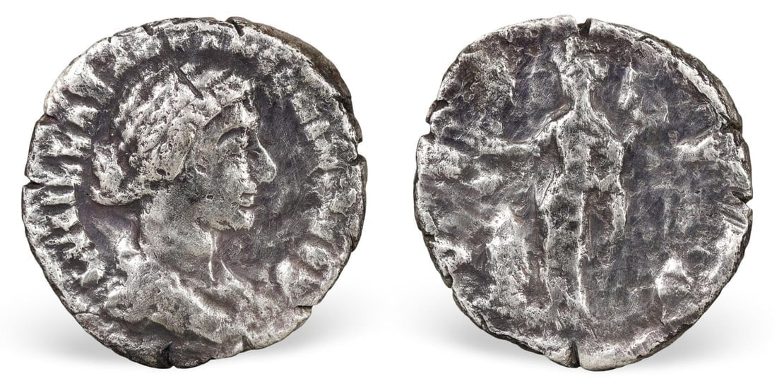 Authentic Ancient Roman Silver Denarius Coin, 17mm (2.61g), Emperor’s Currency (1 of 3)