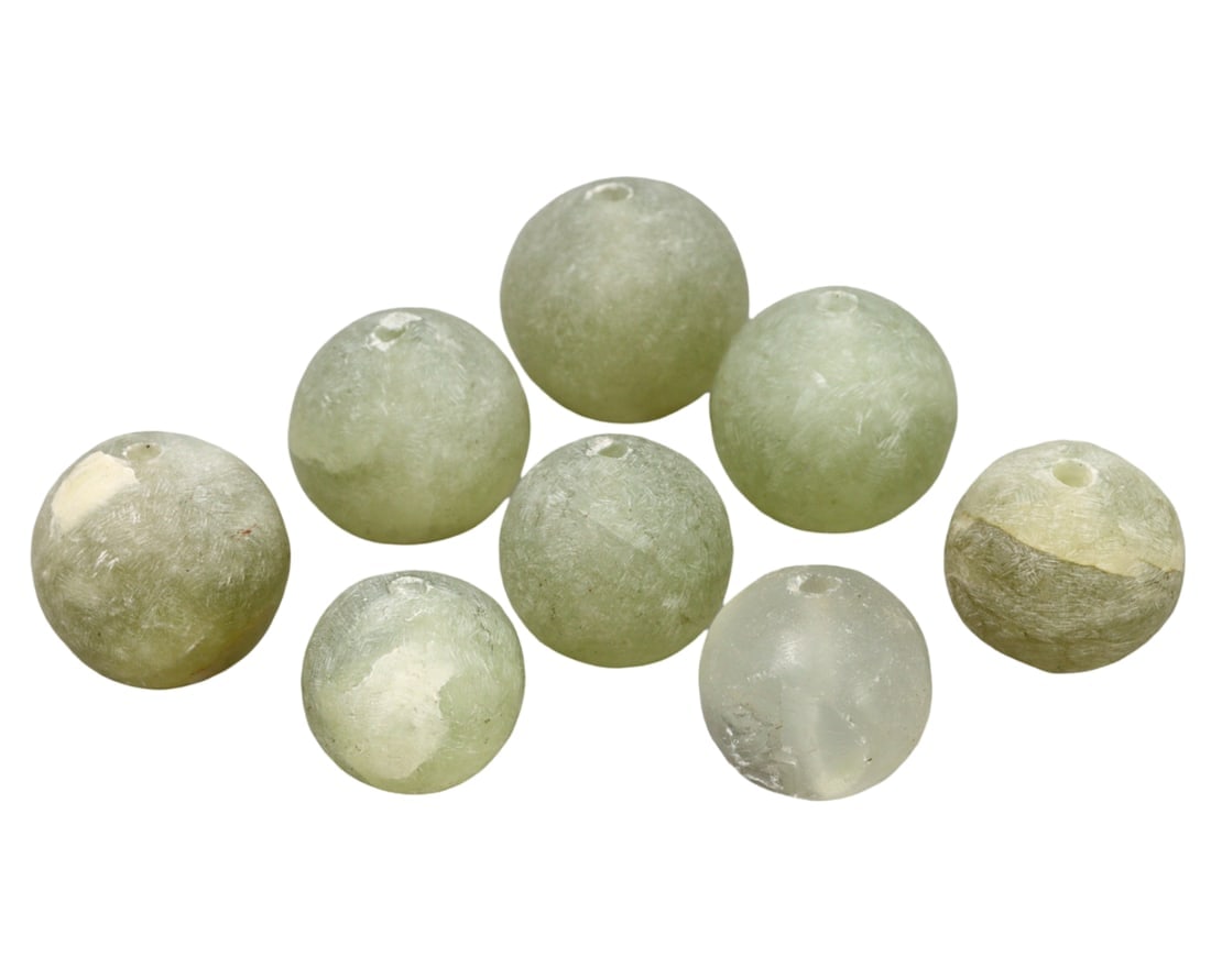 Collection of Antique Chinese Crystal Spherical Beads, Authentic Adornments: **Dimension information at the bottom section after Condition** Welcome to the No Reserve Ancient Relics & Rare Artifacts auction, where history comes alive through an extraordinary collection of trea