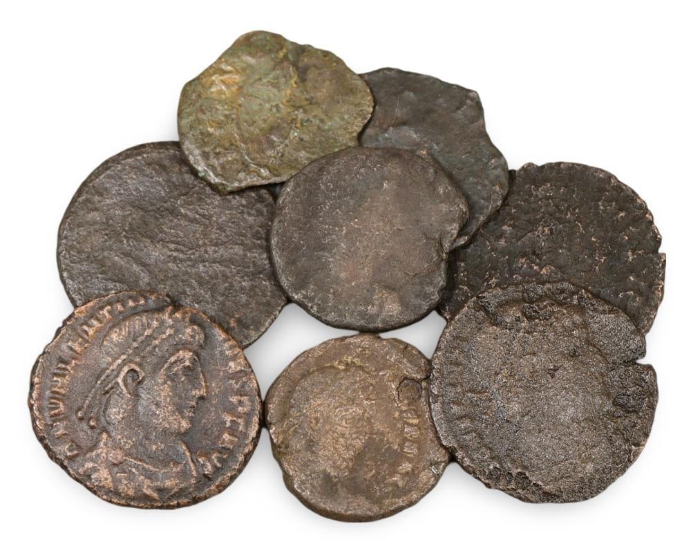 Antique Roman Bronze Emperor Coins Collection Ancient Roman Currency Lot: **Dimension information at the bottom section after Condition** Welcome to the No Reserve Ancient Relics & Rare Artifacts auction, where history comes alive through an extraordinary collection of trea