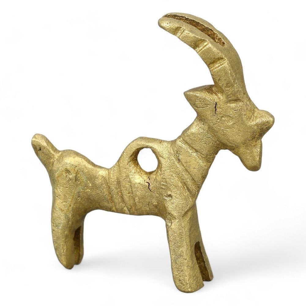 Ancient Medieval Eurasian Steppe Nomadic Copper Alloy Animal Figurine Amulet Artifact: **Dimension information at the bottom section after Condition** Welcome to the No Reserve Ancient Relics & Rare Artifacts auction, where history comes alive through an extraordinary collection of trea