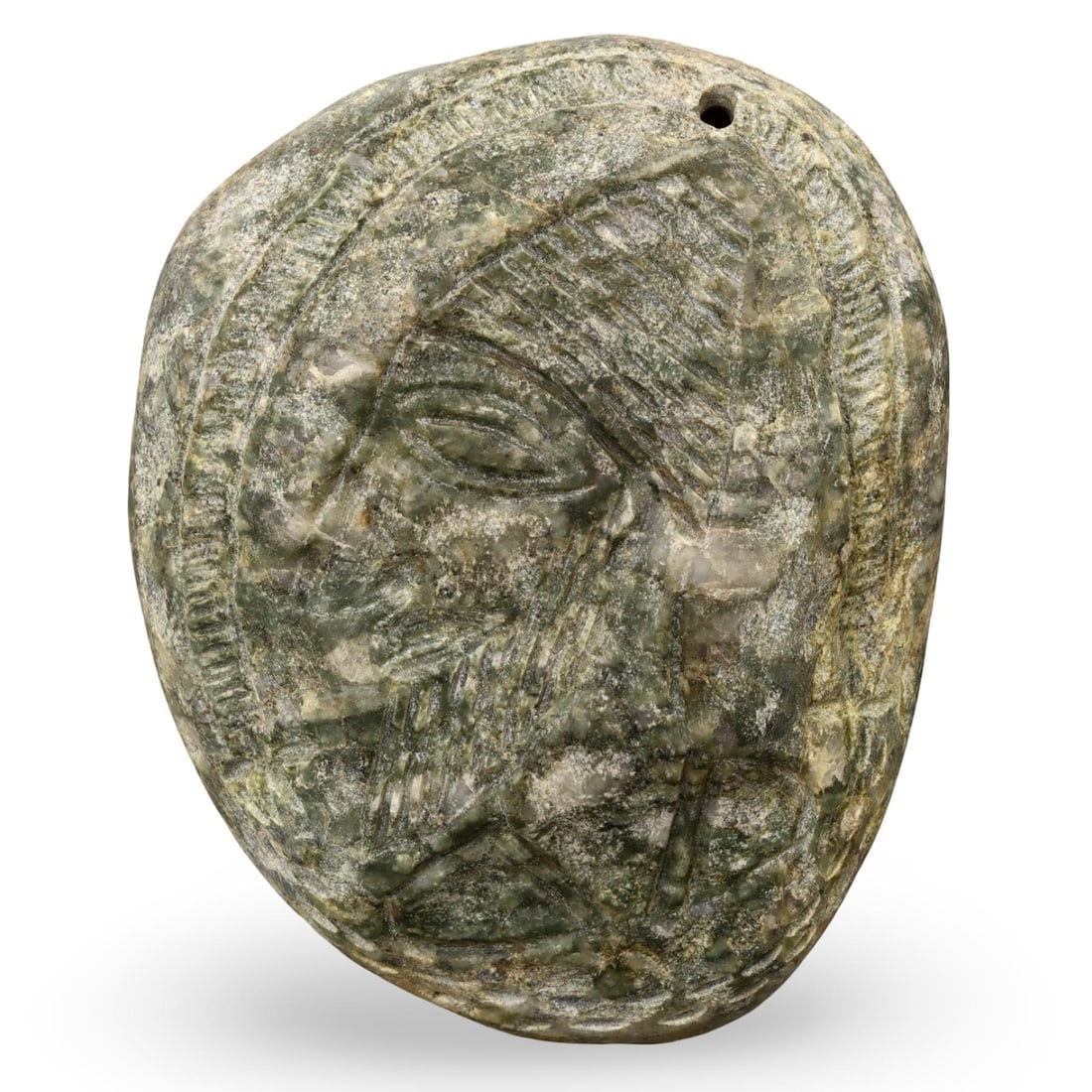 Ancient Early Medieval Sasanian Carved Nomadic Figure Amulet, 5th-7th Century: **Dimension information at the bottom section after Condition** Welcome to the No Reserve Ancient Relics & Rare Artifacts auction, where history comes alive through an extraordinary collection of trea