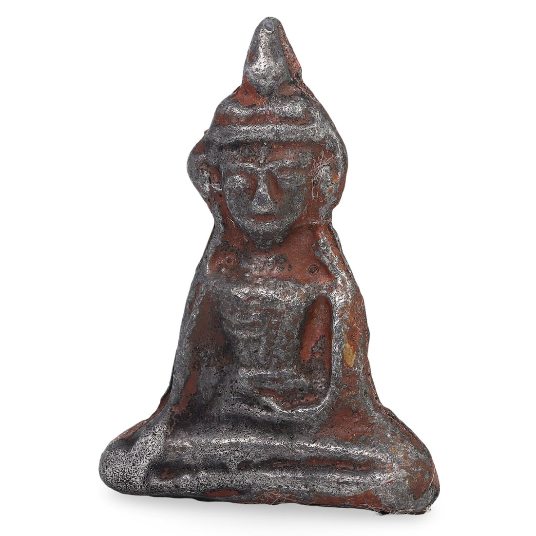 Antique Southeast Asian Lead Buddha Amulet Statue (1 of 3)